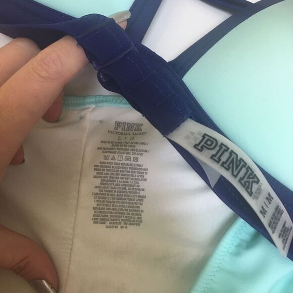 VICTORIA'S SECRET Sea Blue Bikini Top & Bottom - Picture 5 of 8